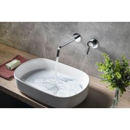 Isvea Infinity Oval umywalka 55x36 cm nablatowa owalna biała 10NF65055