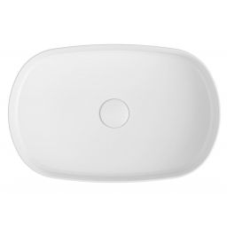 Isvea Infinity Oval umywalka 55x36 cm nablatowa owalna biała 10NF65055