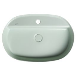 Isvea Infinity umywalka 60x40 cm owalna nablatowa 10NF65060-2T