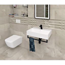 Isvea Purity umywalka 60x42 cm ścienna prostokątna biała 10PL50060