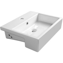 Isvea Purity umywalka 50x42 cm wpuszczana prostokątna biała 10PL52050