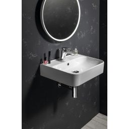 Isvea Sistema U umywalka 55x38 cm ścienna prostokątna biała 10PL53055