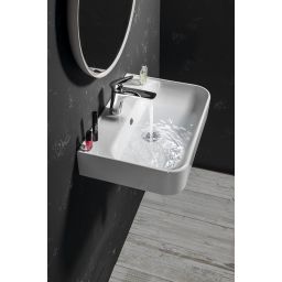 Isvea Sistema U umywalka 55x38 cm ścienna prostokątna biała 10PL53055