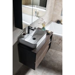 Isvea Sistema U umywalka 55x38 cm ścienna prostokątna biała 10PL53055