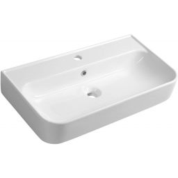 Outlet - Isvea Sistema U umywalka 70x38 cm ścienna prostokątna biała 10PL53070