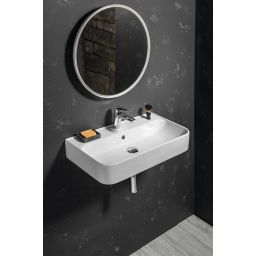 Isvea Sistema U umywalka 70x38 cm ścienna prostokątna biała 10PL53070