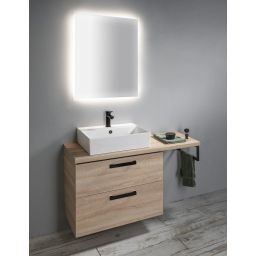 Isvea Sistema umywalka 50x42 cm ścienna prostokątna biała 10SF50051