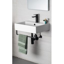 Isvea Sistema umywalka 50x42 cm ścienna prostokątna biała 10SF50051