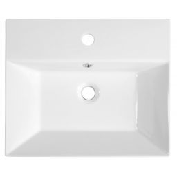 Isvea Sistema umywalka 50x42 cm ścienna prostokątna biała 10SF50051