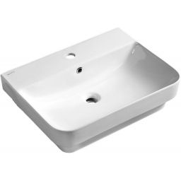 Isvea Sott Aqua umywalka 48x42 cm ścienna prostokątna biała 10SQ50048