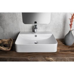 Isvea Sott Aqua umywalka 61x50 cm ścienna prostokątna biała 10SQ51061