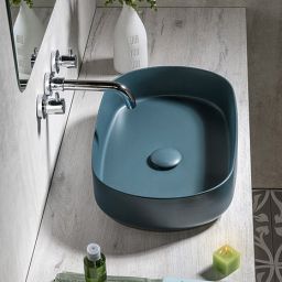 Isvea Infinity umywalka 55x36 cm owalna nablatowa 10NF65055-2P