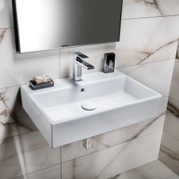 Isvea Purity umywalka 60x42 cm ścienna prostokątna biała 10PL50060