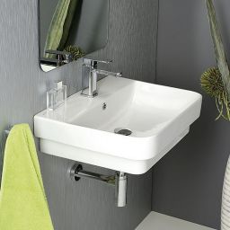 Isvea Sott Aqua umywalka 57x44 cm ścienna prostokątna biała 10SQ50057