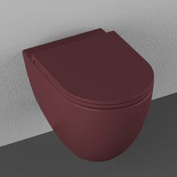 Isvea Infinity miska WC wisząca bez kołnierza czerwony mat 10NF02005-2R