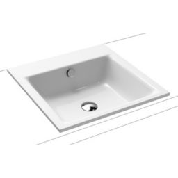 Kaldewei Puro umywalka 46 cm wpuszczana kwadratowa model 3150 biała 900006003001