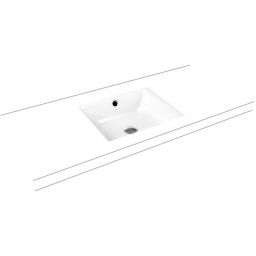 Kaldewei Puro umywalka 46x38,5 cm podblatowa prostokątna model 3159 biały mat 900906003711
