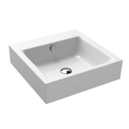 Kaldewei Puro umywalka 46 cm ścienna kwadratowa model 3163 biała 901306003001