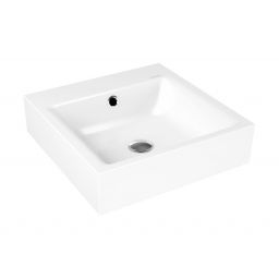 Kaldewei Puro umywalka 46 cm ścienna kwadratowa model 3163 biała 901306013001