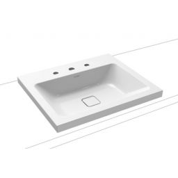 Kaldewei Cono umywalka 60x50 cm nablatowa prostokątna model 3083 biała 901906033001
