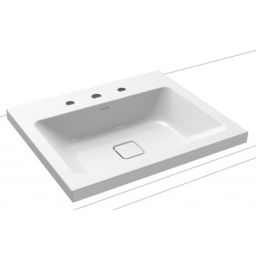 Kaldewei Cono umywalka 90x50 cm nablatowa prostokątna model 3084 biała 902006033001