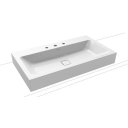 Outlet - Kaldewei Cono umywalka 90x50 cm nablatowa prostokątna model 3086 biała 902206033001