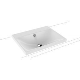 Kaldewei Silenio umywalka 60x46 cm nablatowa prostokątna model 3040 biała 903906003001
