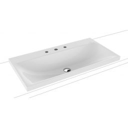 Kaldewei Silenio umywalka 90x46 cm nablatowa prostokątna model 3041 biała 904006273001
