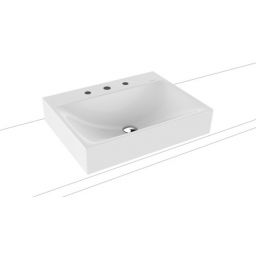 Kaldewei Silenio umywalka 60x46 cm nablatowa prostokątna model 3042 biała 904106273001