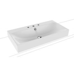 Kaldewei Silenio umywalka 90x46 cm nablatowa prostokątna model 3043 biała 904206033001