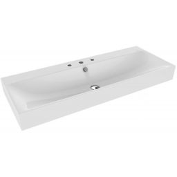 Kaldewei Silenio umywalka 120x46 cm ścienna prostokątna model 3046 biała 904506033001