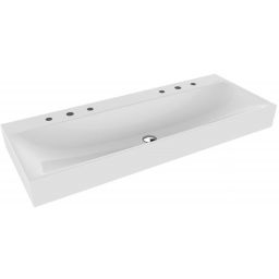Kaldewei Silenio umywalka 120x46 cm ścienna prostokątna model 3046-D biała 904506373001