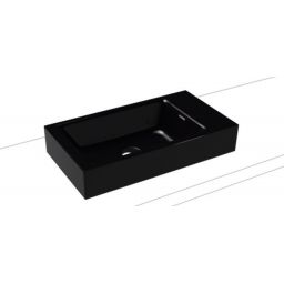 Kaldewei Puro umywalka 55x30 cm nablatowa prostokątna model 3166 czarna 906906013701
