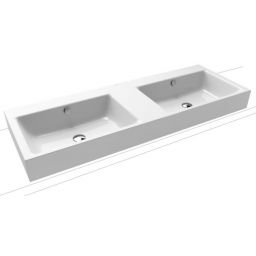 Kaldewei Puro umywalka 130x46 cm nablatowa prostokątna model 3171 biała 907206003001