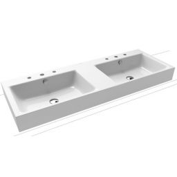 Kaldewei Puro umywalka 130x46 cm nablatowa prostokątna model 3171 biała 907206053001