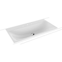 Kaldewei Silenio umywalka 90x46 cm wpuszczana prostokątna model 3038 biała 907806273001