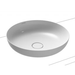Kaldewei Miena umywalka 38x38 cm okrągła nablatowa biała 909406003001