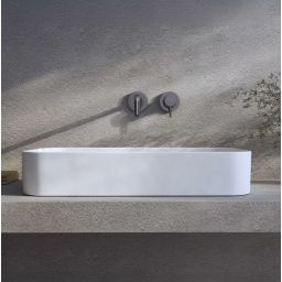 Kronenbach Cube umywalka 60,5x35 cm prostokątna nablatowa biała KB144630CU