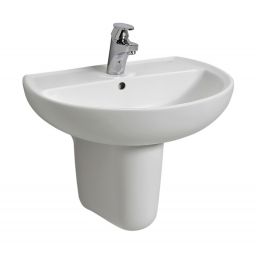 Koło Rekord umywalka 50x41 cm półokrągła biała K91150000