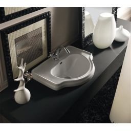 Kerasan Retro umywalka 62x46 cm wpuszczana biała 103001