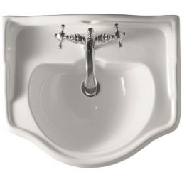 Kerasan Retro umywalka 55x46,5 cm półokrągła ścienna biała 104501