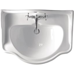 Kerasan Retro umywalka 73x54 cm ścienna-meblowa biała 104701