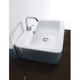 Kerasan Ego umywalka 60x43 cm prostokątna biała 324201