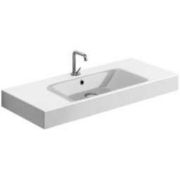 Kerasan Cento umywalka 100x45 cm prostokątna biała 355001