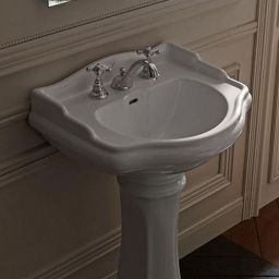 Kerasan Retro umywalka 55x46,5 cm półokrągła ścienna biała 104501