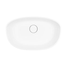 Ksuro 01 umywalka 60x36 cm nablatowa owalna biała 20001000