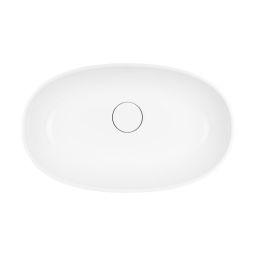 Ksuro 02 umywalka 60x36 cm nablatowa owalna biała 20003000
