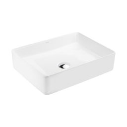 Ksuro 100 umywalka 47x36 cm nablatowa prostokątna z powłoką Intelligent Coat biała 20804000