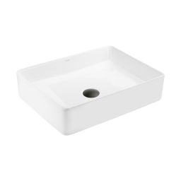 Ksuro 100 umywalka 47x36 cm nablatowa prostokątna z powłoką Intelligent Coat biała 20804000
