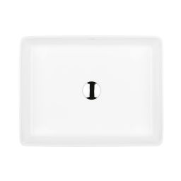 Ksuro 100 umywalka 47x36 cm nablatowa prostokątna z powłoką Intelligent Coat biała 20804000